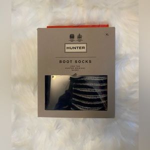 Hunter short boot socks size XL Navy blue.